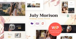 July Morison | An Alluring Event Photographer’s Portfolio & Blog WordPress Theme
