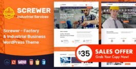 Screwer – Factory and Industrial WordPress Theme
