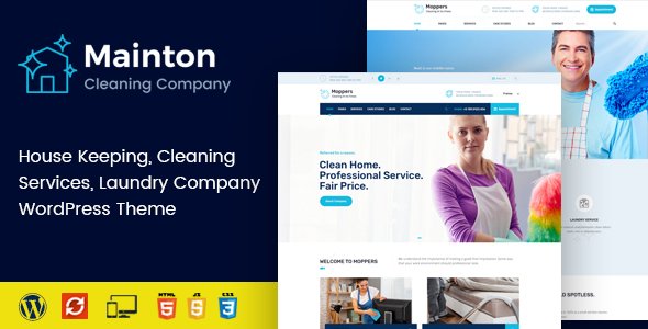 Mainton – Cleaning Services WordPress Theme
