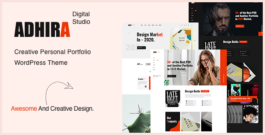 Adhira – Creative Agency Portfolio WordPress Theme