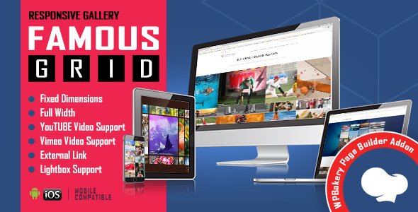 Read more about the article Famous – Responsive Image & Video Grid Gallery for WPBakery Page Builder