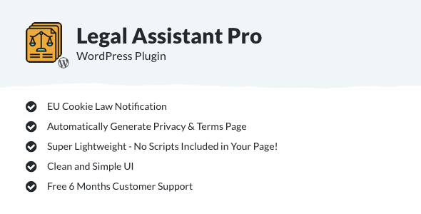 Read more about the article Legal Assistant Pro – EU Cookie Law, Terms & Privacy Generator
