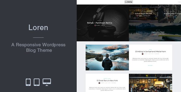 Loren – Responsive WordPress Blog Theme
