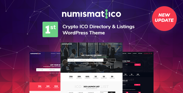 Numismatico – Cryptocurrency Directory & Listings WordPress Theme