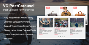 Read more about the article VG PostCarousel – Post Carousel for WordPress