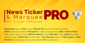 Read more about the article Pro News Ticker & Marquee for WPBakery Page Bilder : Display Post, Custom Post, RSS & WooCommerce
