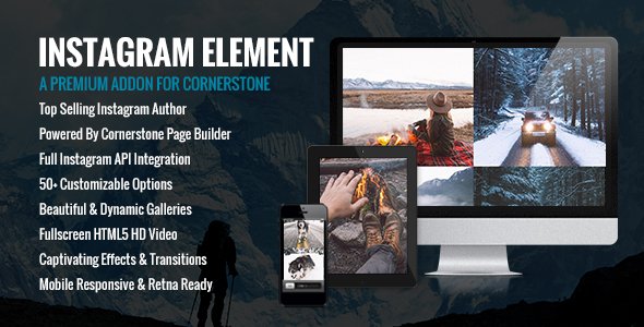 Read more about the article Instagram Element – Cornerstone Element for WordPress