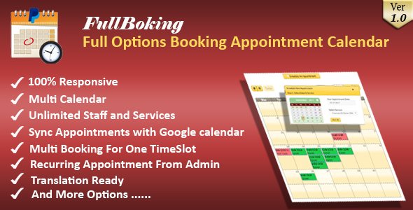 Read more about the article FullBooking – Full Options Appointment Booking and Scheduling for WordPress