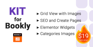 Read more about the article Kit for Bookly – Seo, Grid View with Images, Elementor Widgets