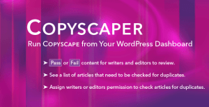 Read more about the article Copyscaper – Run Your Posts Through Copyscape Directly in Your WordPress Dashboard