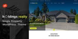 Holdings Realty – Single Property Theme