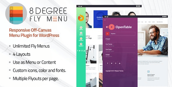 Read more about the article 8Degree Fly Menu – Responsive Off-Canvas Menu Plugin for WordPress