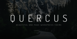 Quercus – Responsive One Page WordPress Theme
