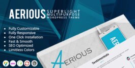 Aerious – Super Light Multipurpose WordPress Theme